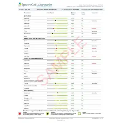 Micronutrient Testing (MNT) - SpectraCell - Image 5