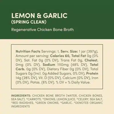 Chicken Bone Broth, 4 pack (Lemon & Garlic, Turmeric & Pepper, Shiitake & Sage, Fennel & Bay Leaf) - Image 4