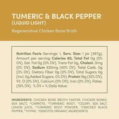 Chicken Bone Broth, 4 pack (Lemon & Garlic, Turmeric & Pepper, Shiitake & Sage, Fennel & Bay Leaf) - Image 2