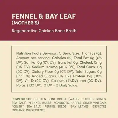 Regenerative Chicken Bone Broth - Fennel & Bay Leaf - Image 3