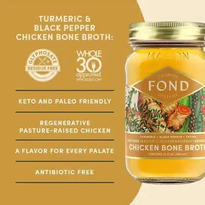 Regenerative Chicken Bone Broth - Turmeric & Black Pepper - Image 3